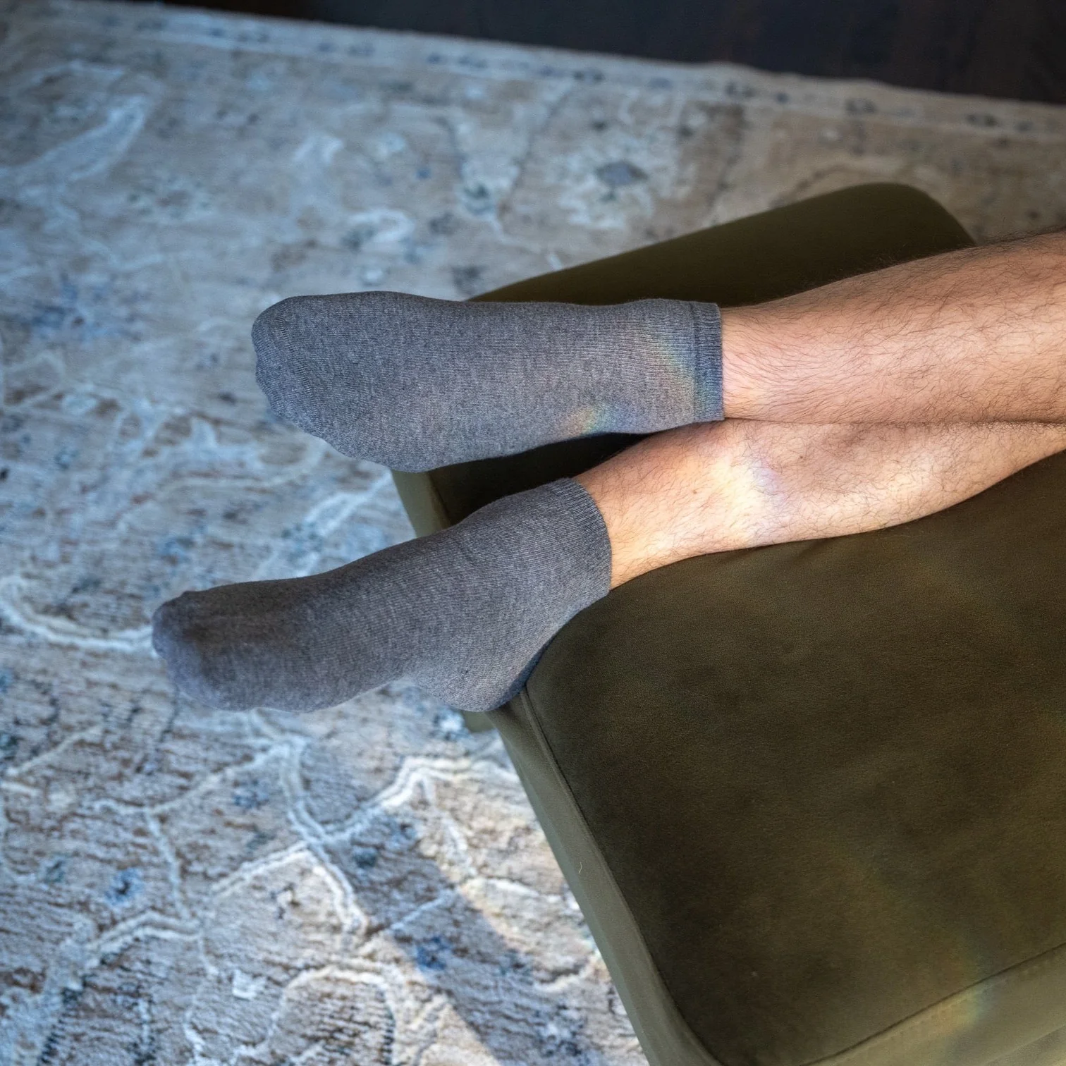 Everyday Adult Lightweight Ankle Socks - 98% Organic Cotton - Image 8