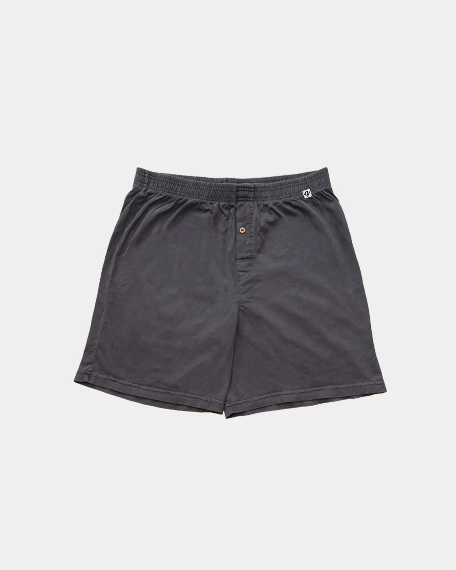 Everyday Knit Boxers - Natural, Plant Dyed - Ash - 100% Organic Cotton - Image 3