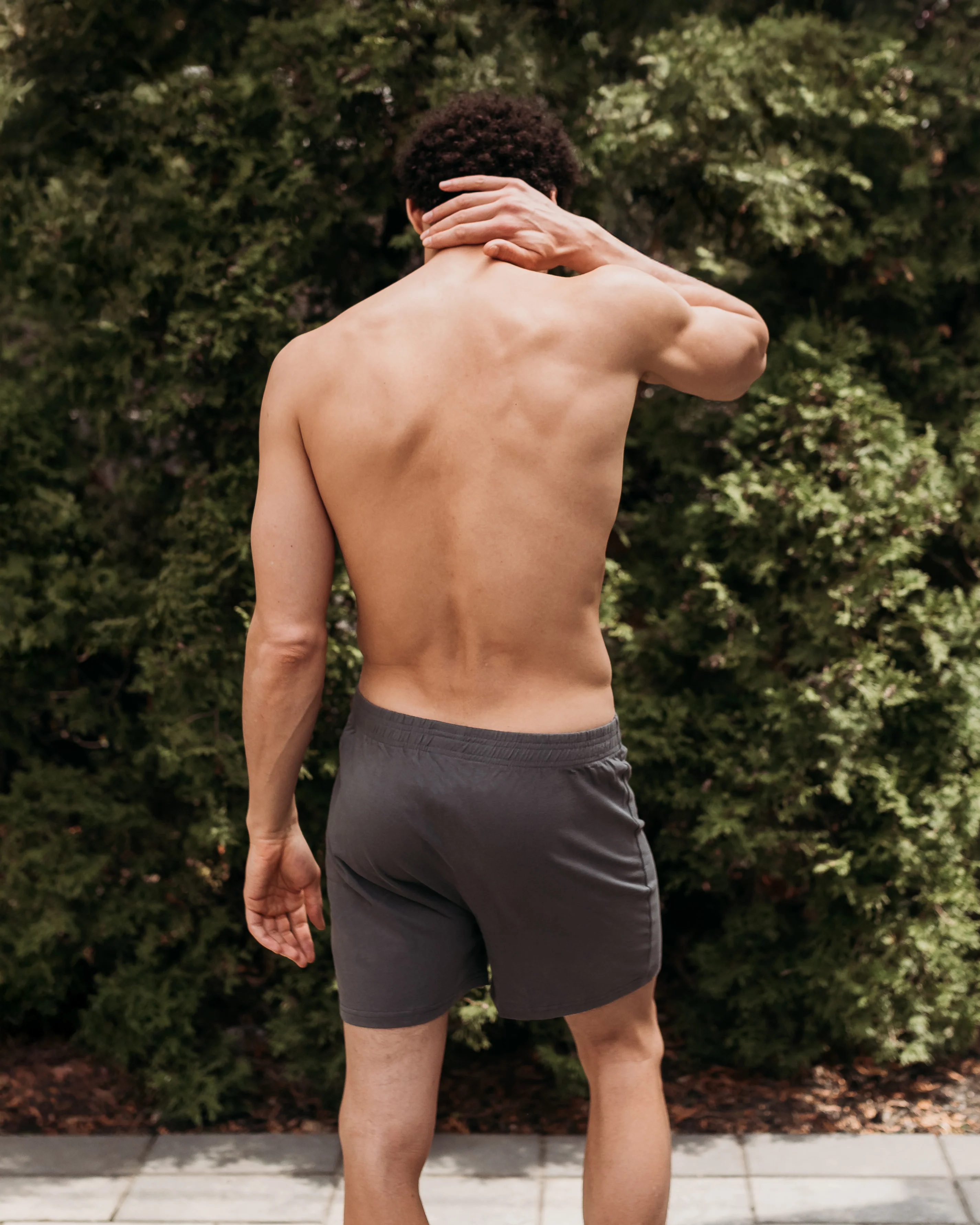 Everyday Knit Boxers - Natural, Plant Dyed - Ash - 100% Organic Cotton - Image 8