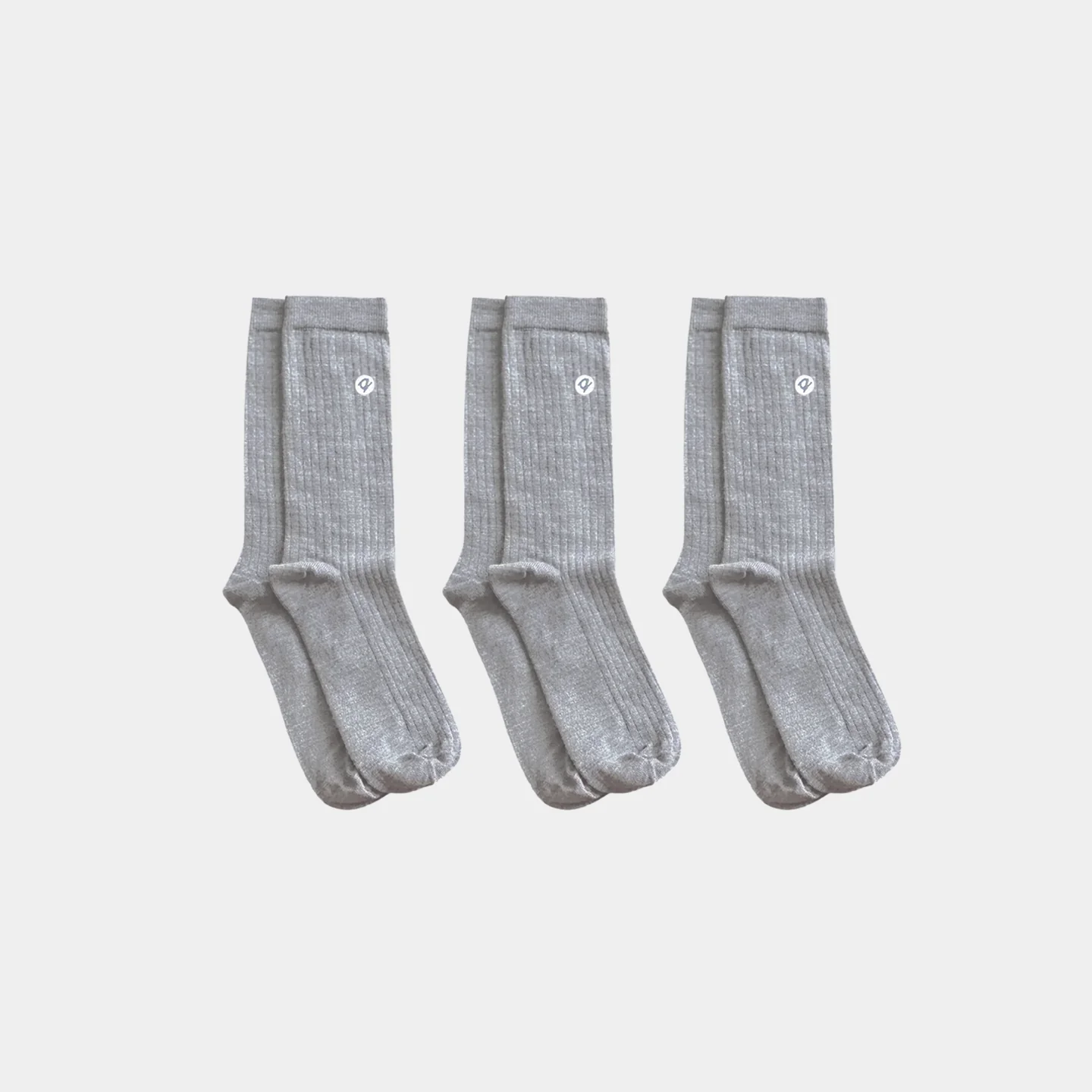 Merino Wool - Cotton Lightweight Adult Socks (Grey) - Image 5