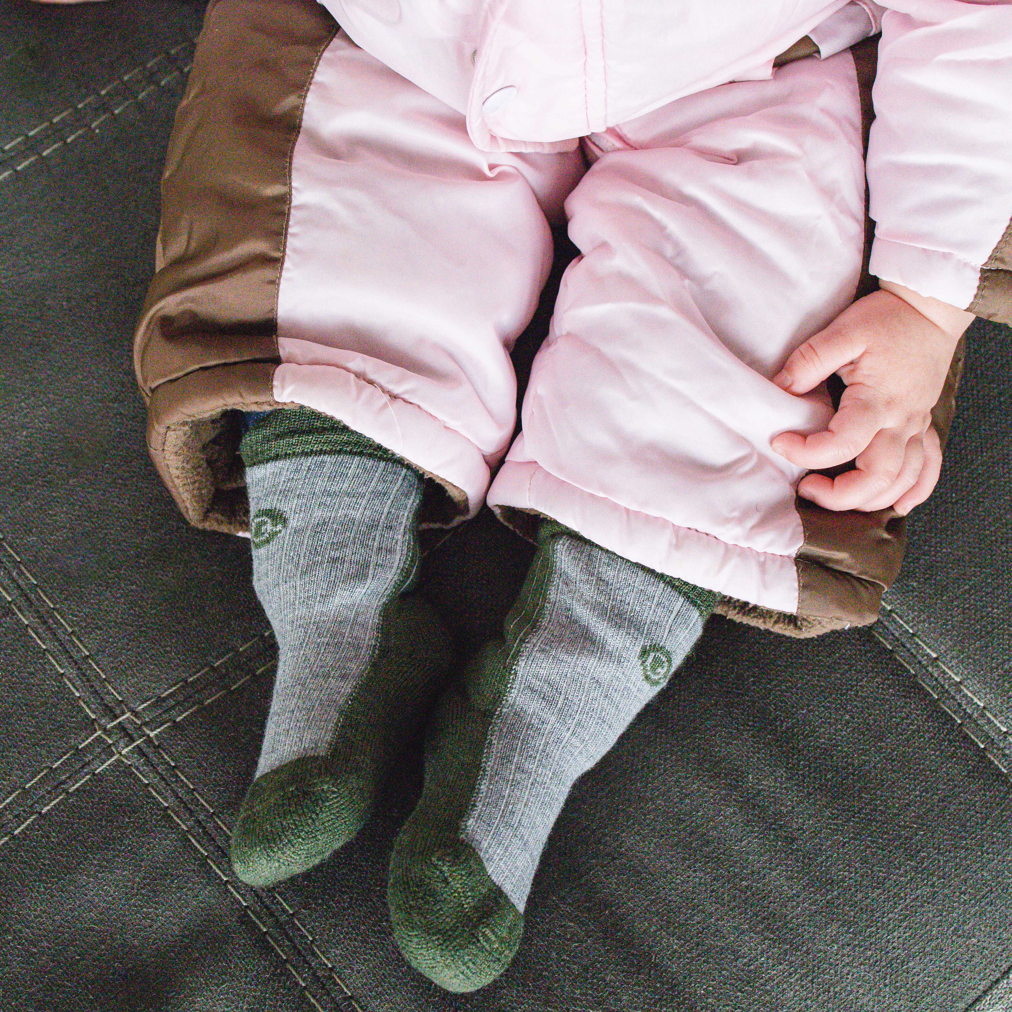 Merino Wool Midweight Cool Tones Kids Socks (4 pack) - Image 9