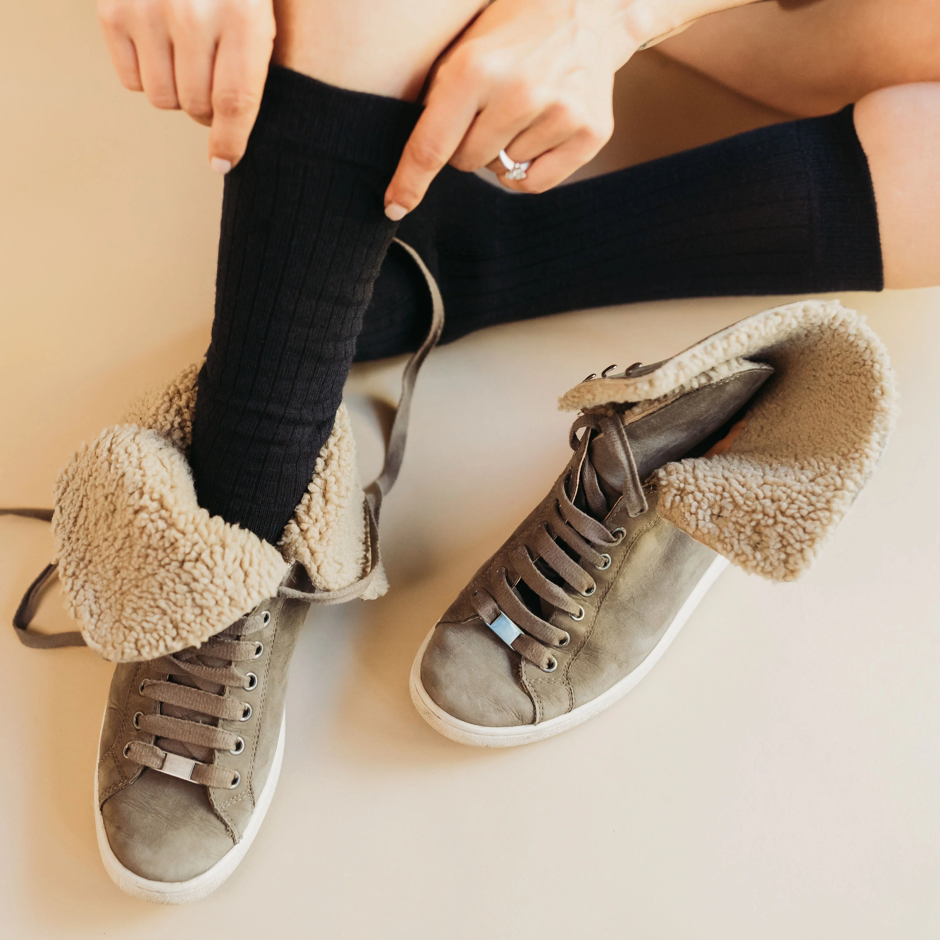 Adult Ribbed Socks - 100% Organic Cotton - Image 14
