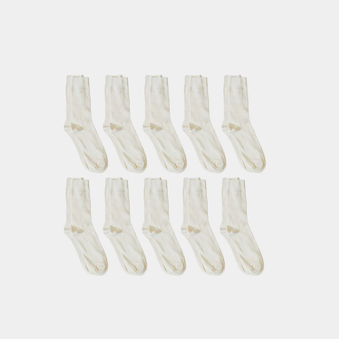 Adult Ribbed Socks - 100% Organic Cotton - Image 28