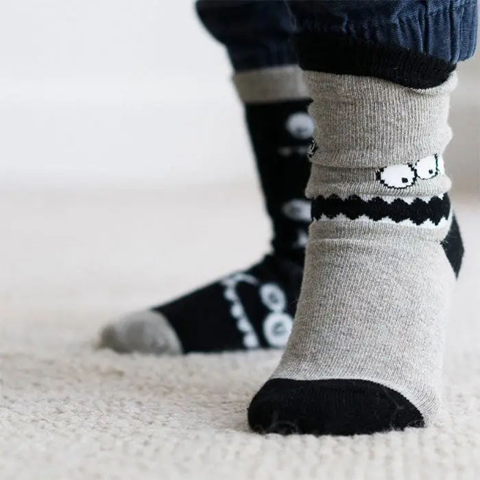 Mixed Patterns Kids Socks (3-pack) - 98% Organic Cotton - Image 23