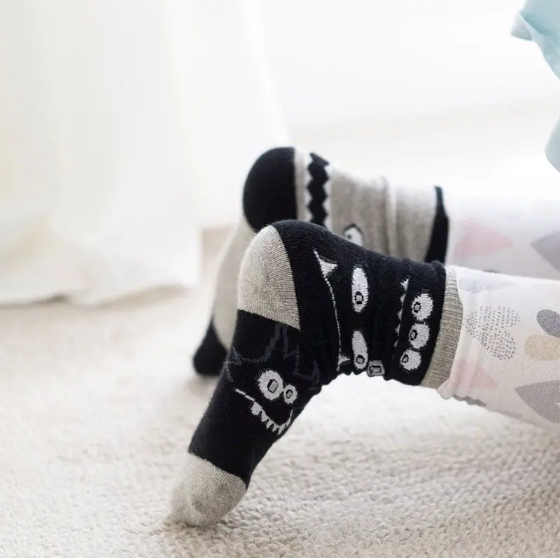 Mixed Patterns Kids Socks (3-pack) - 98% Organic Cotton - Image 26