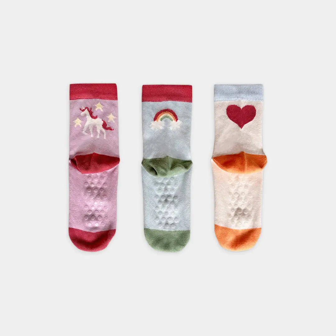 Mixed Patterns Kids Socks (3-pack) - 98% Organic Cotton - Image 27
