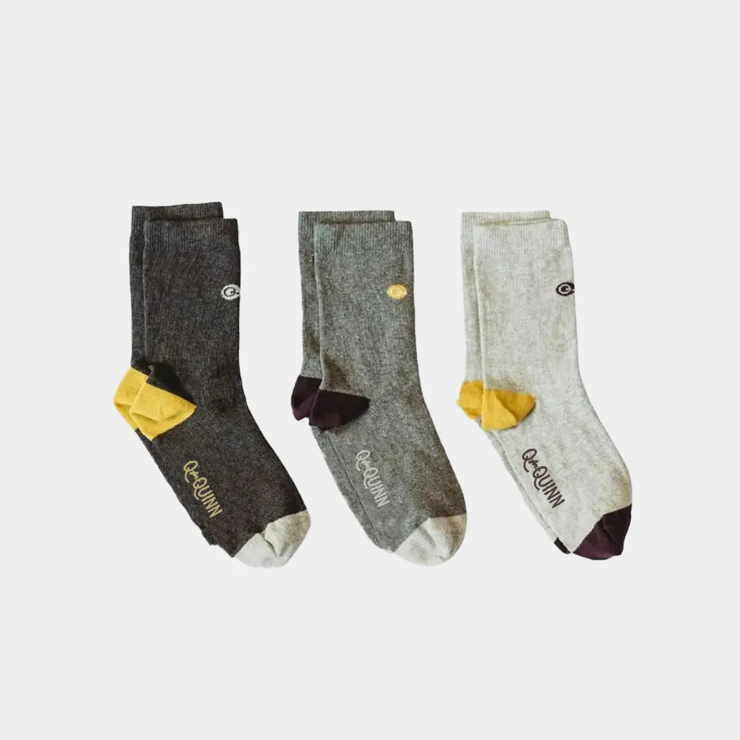 Mixed Patterns Kids Socks (3-pack) - 98% Organic Cotton - Image 29