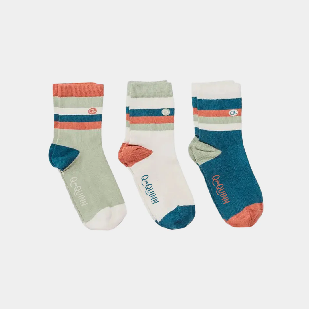 Mixed Patterns Kids Socks (3-pack) - 98% Organic Cotton - Image 31