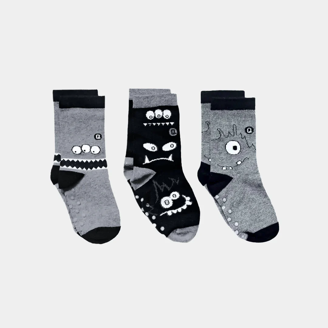 Mixed Patterns Kids Socks (3-pack) - 98% Organic Cotton - Image 7