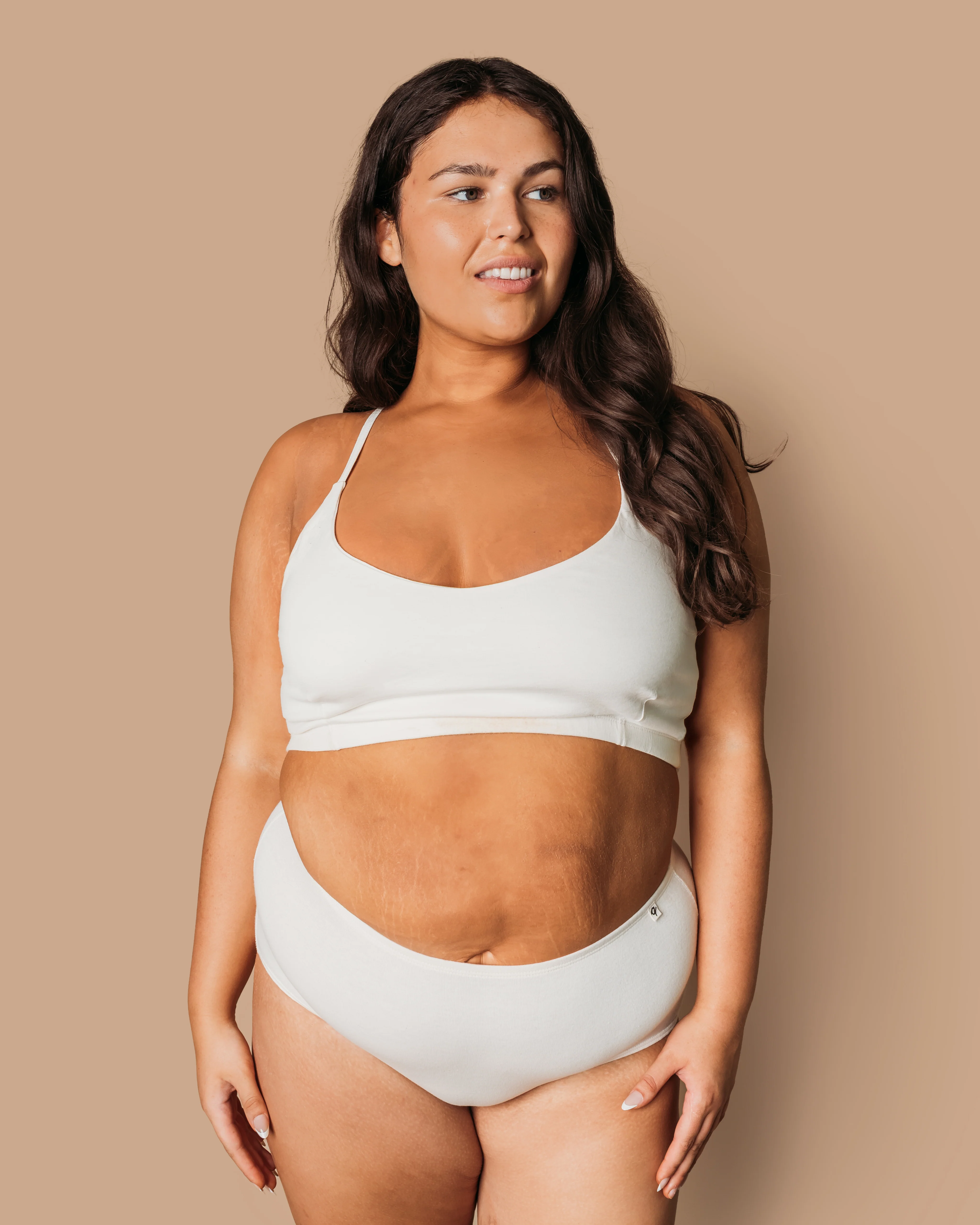 Pure (no dye) Classic Briefs & Bralette Set (2 Pack) - 100% Organic Cotton - Image 4