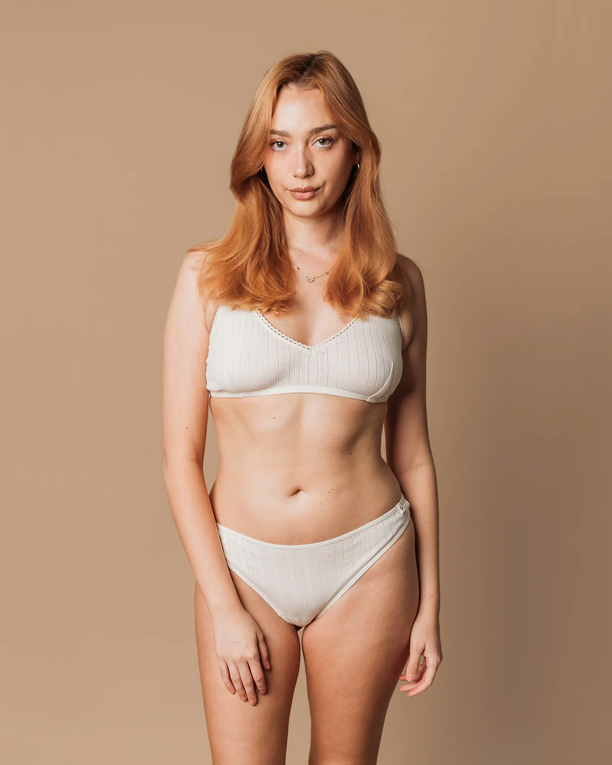Women's Pointelle Bra - 100% Organic Cotton - Image 5