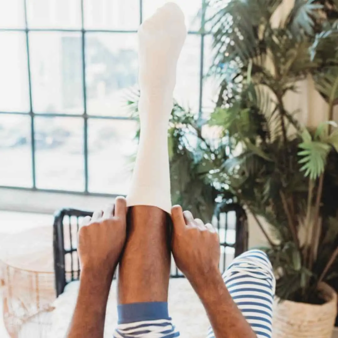 Pure (no dye) Adult Trouser Socks - 98% Organic Cotton - Image 10