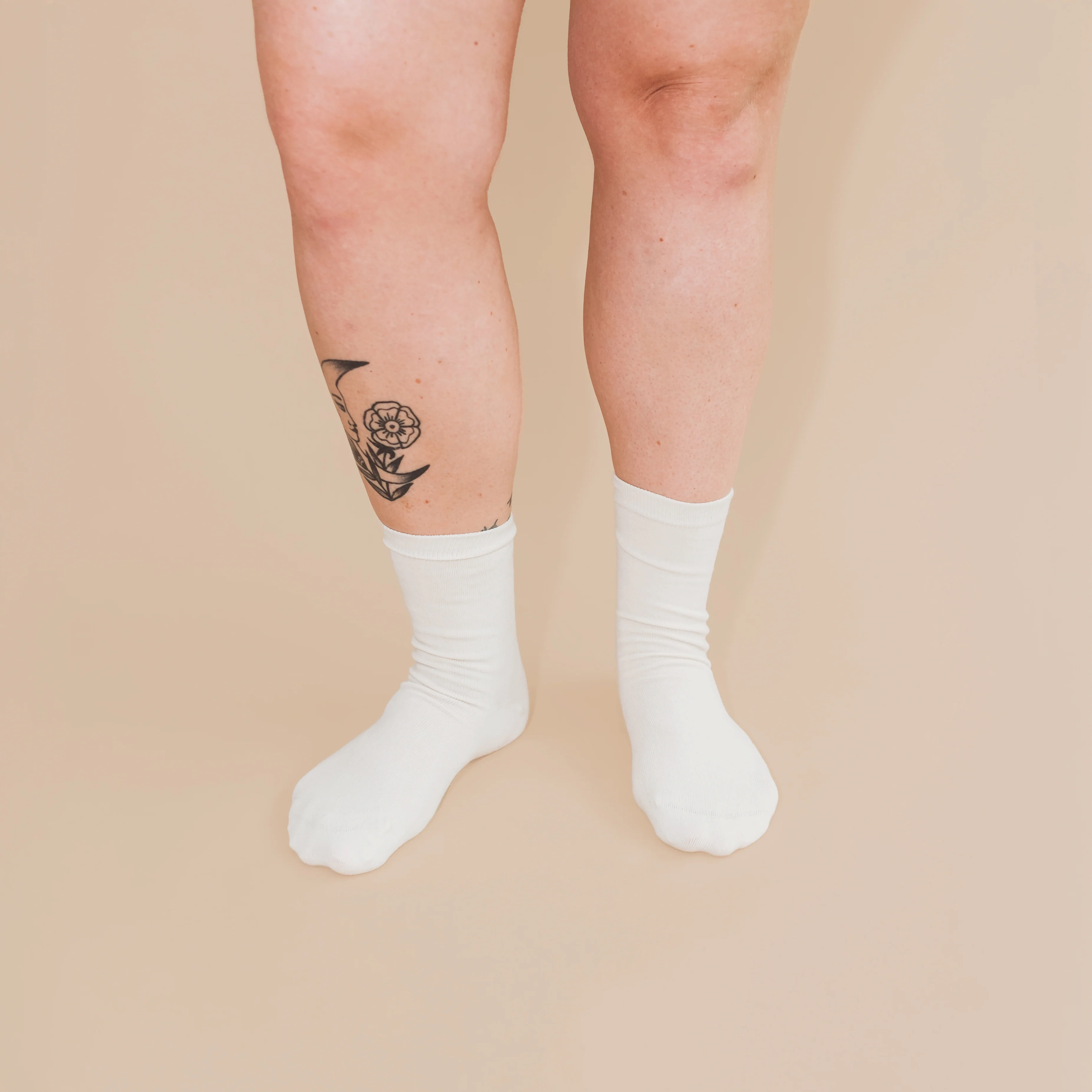Pure (no dye) Adult Trouser Socks - 98% Organic Cotton - Image 3