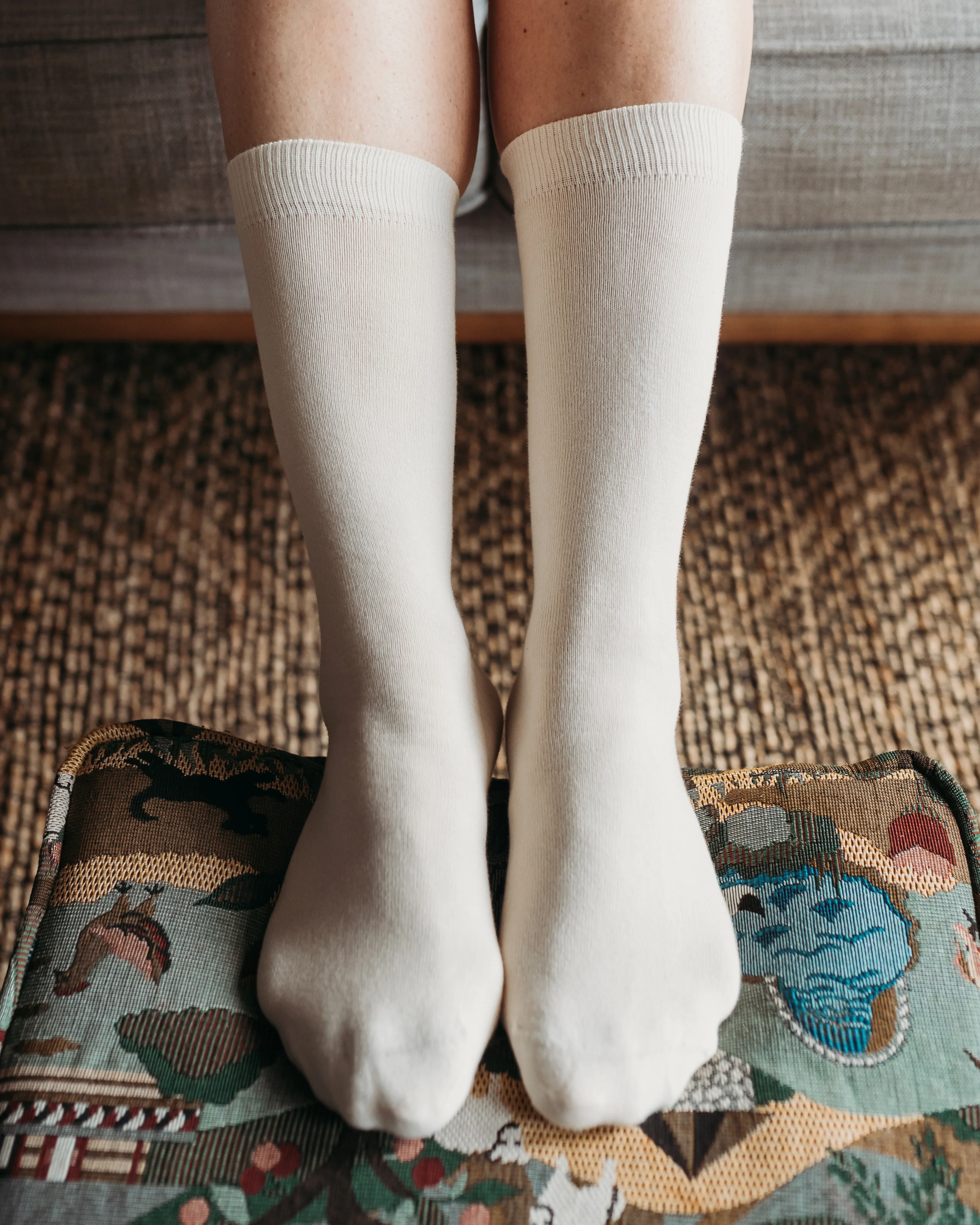 Pure (no dye) Adult Trouser Socks - 98% Organic Cotton - Image 5