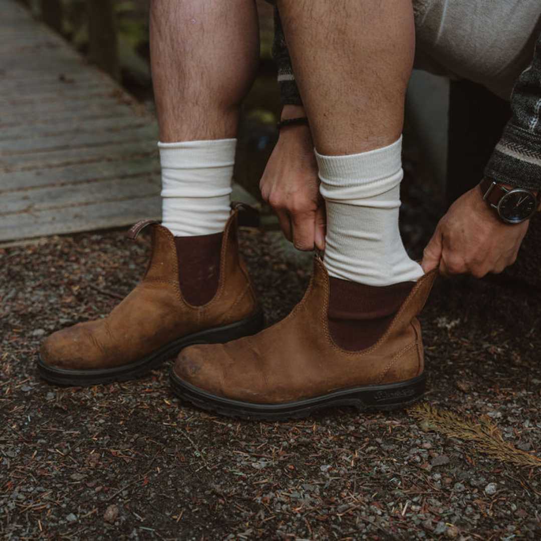 Pure (no dye) Adult Trouser Socks - 98% Organic Cotton - Image 8