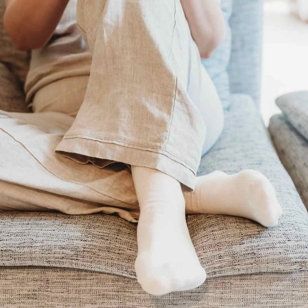 Pure (no dye) Adult Trouser Socks - 98% Organic Cotton - Image 9