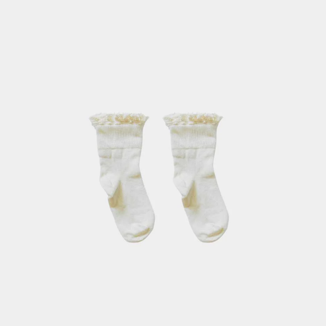 Pure (no dye) Lace Kids Socks - 98% Organic Cotton - Image 11