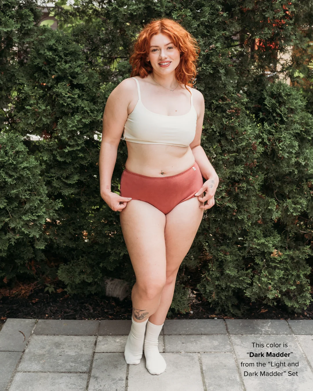 Womens Classic Brief - Natural, Plant Dyes - 100% Organic Cotton (2 pack) - Image 10