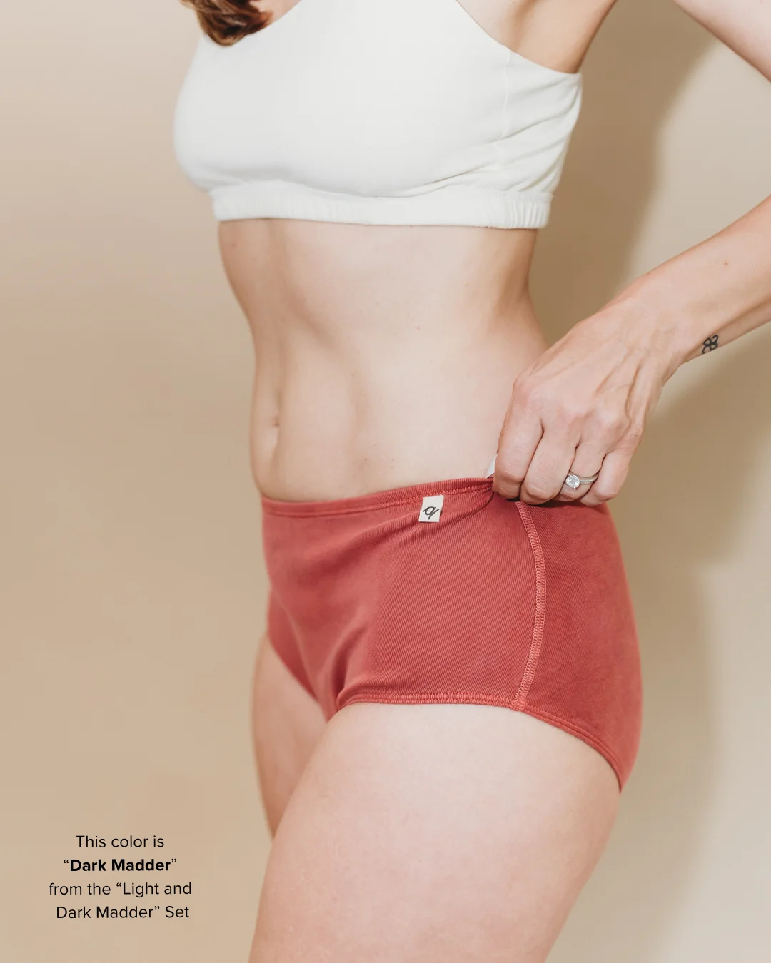 Womens Classic Brief - Natural, Plant Dyes - 100% Organic Cotton (2 pack) - Image 17