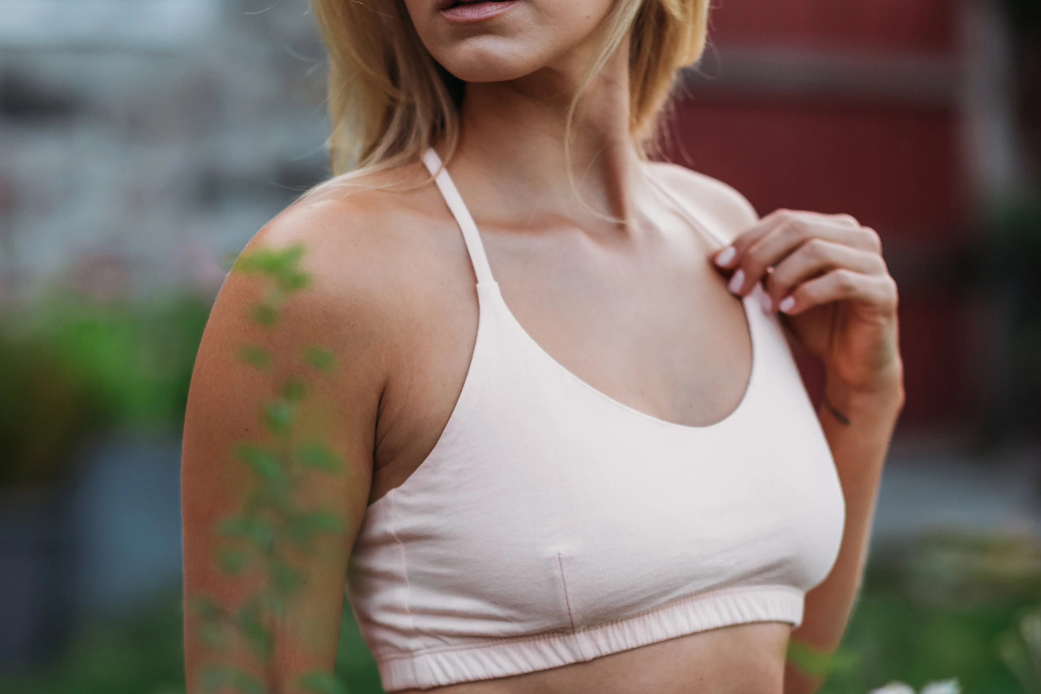 Women's Criss-Cross Bralette - Natural, Plant Dyes - 100% Organic Cotton - Image 21
