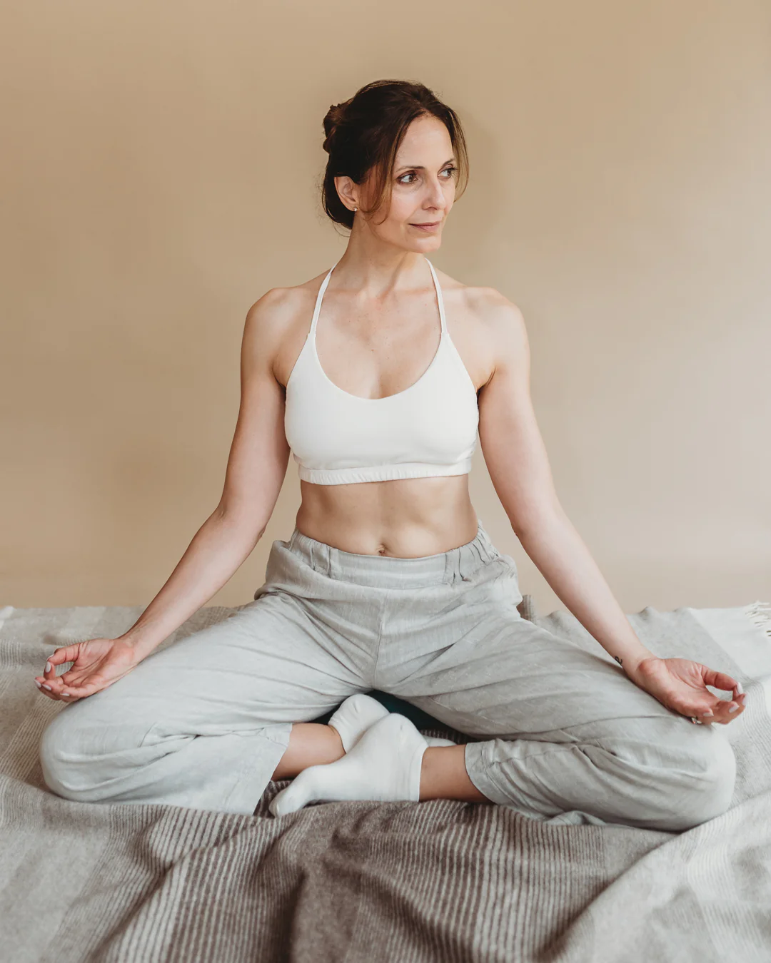 Pure (no dye) Women's Criss-Cross Bralette - 100% Organic Cotton - Image 4