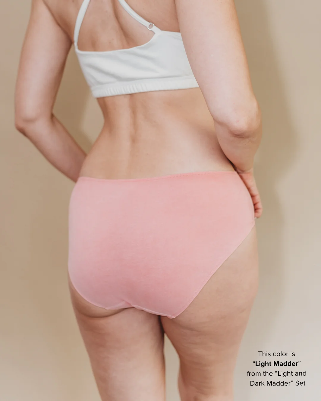Womens Everyday Bikini - Natural, Plant Dyes - 100% Organic Cotton (2 pack) - Image 11