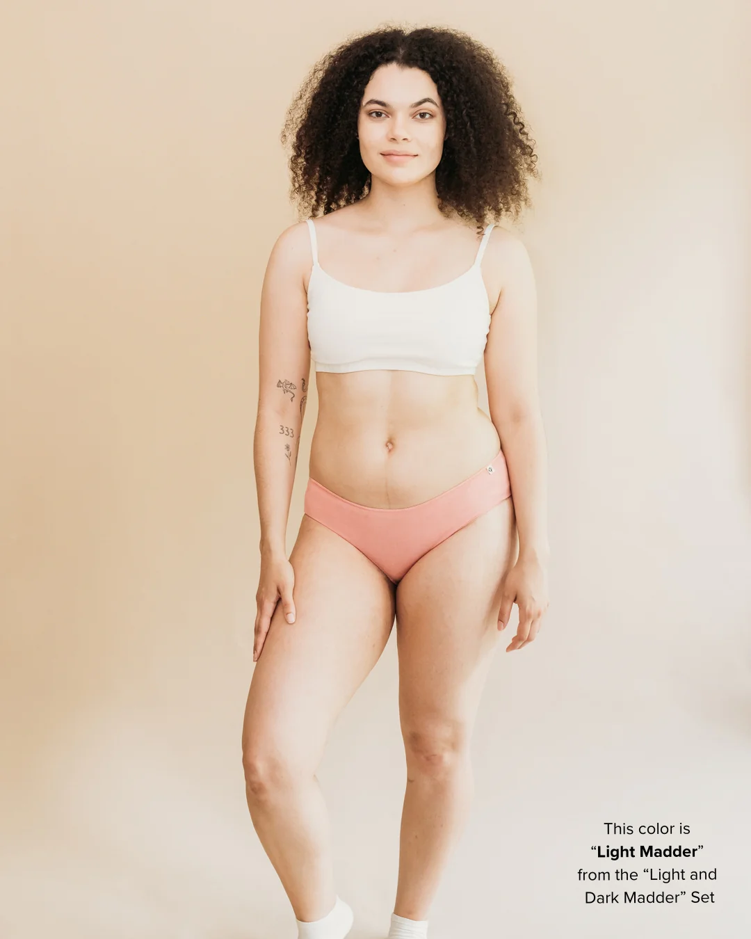 Womens Everyday Bikini - Natural, Plant Dyes - 100% Organic Cotton (2 pack) - Image 13