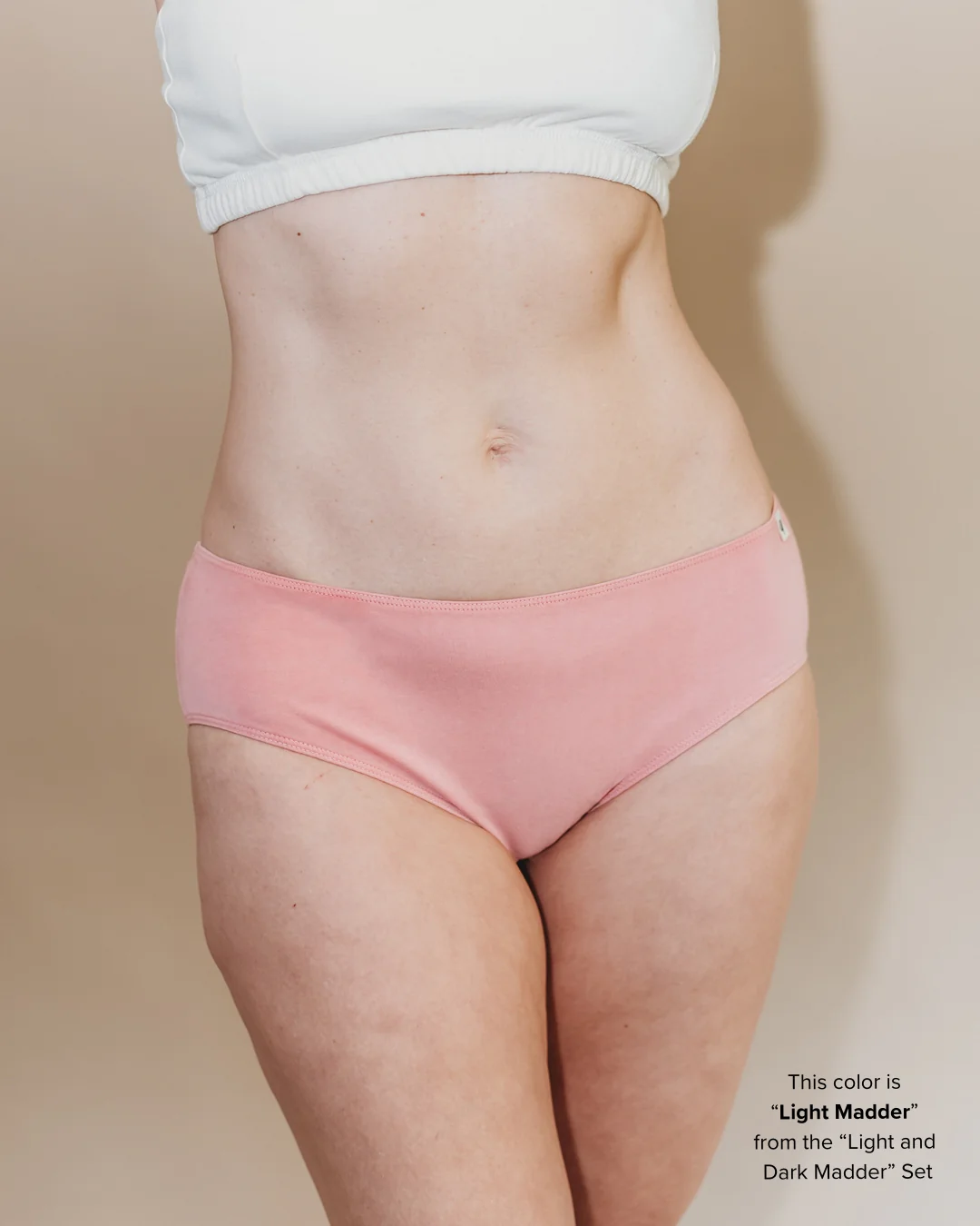 Womens Everyday Bikini - Natural, Plant Dyes - 100% Organic Cotton (2 pack) - Image 9