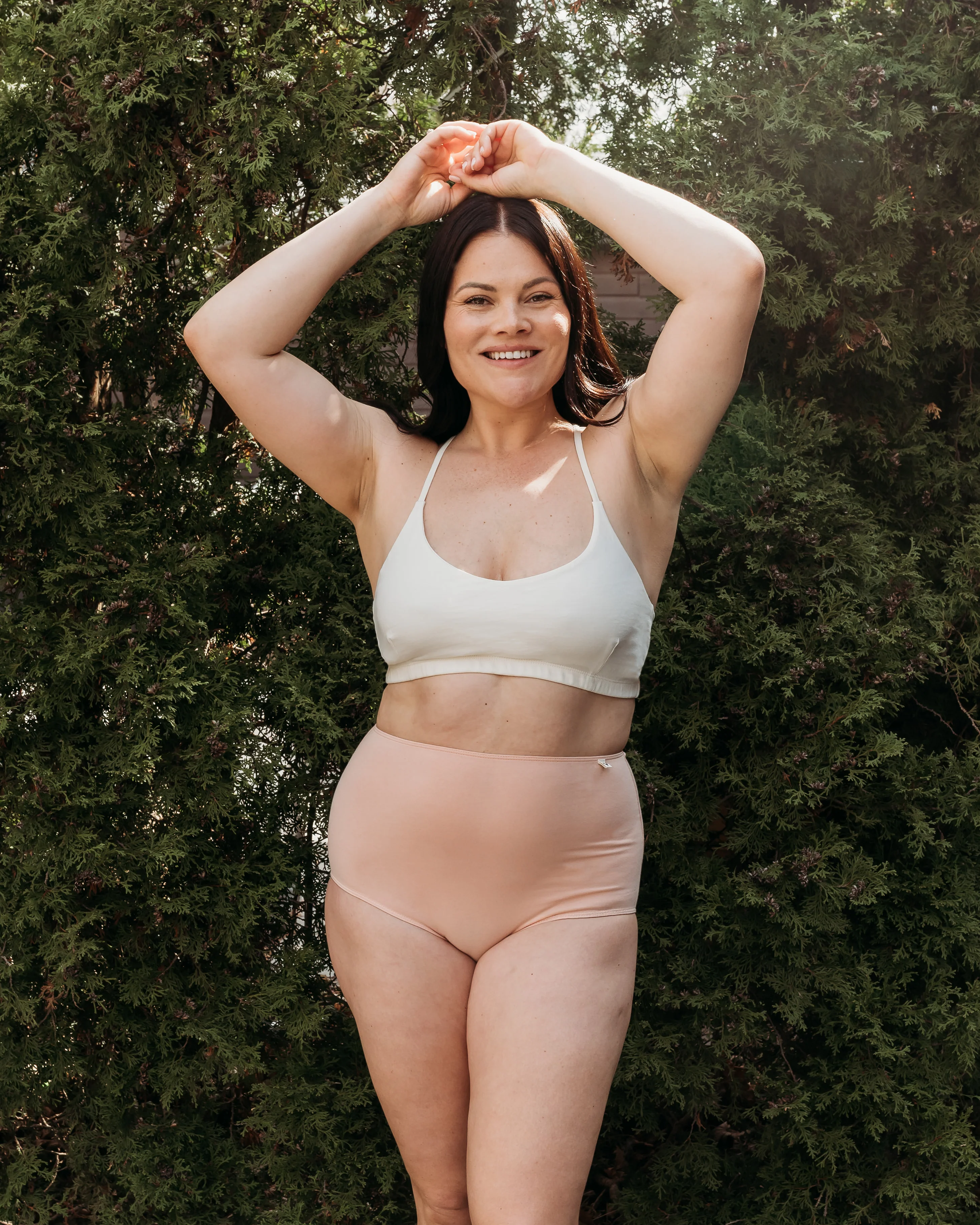 Women's High Waist Brief - Natural, Plant Dyes - 95% Organic Cotton (2 pack) - Image 26