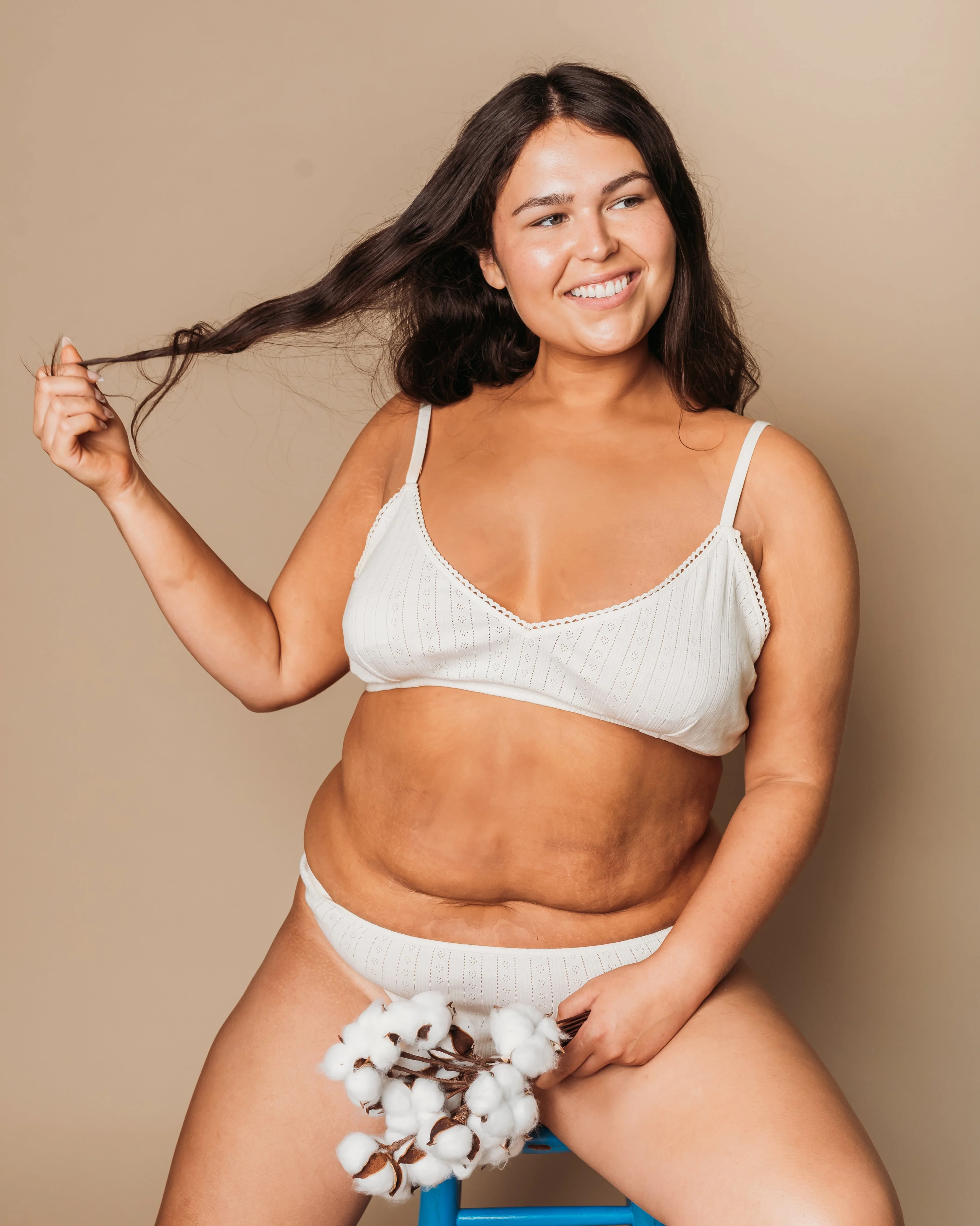 Women's Pointelle Bra - 100% Organic Cotton - Image 15