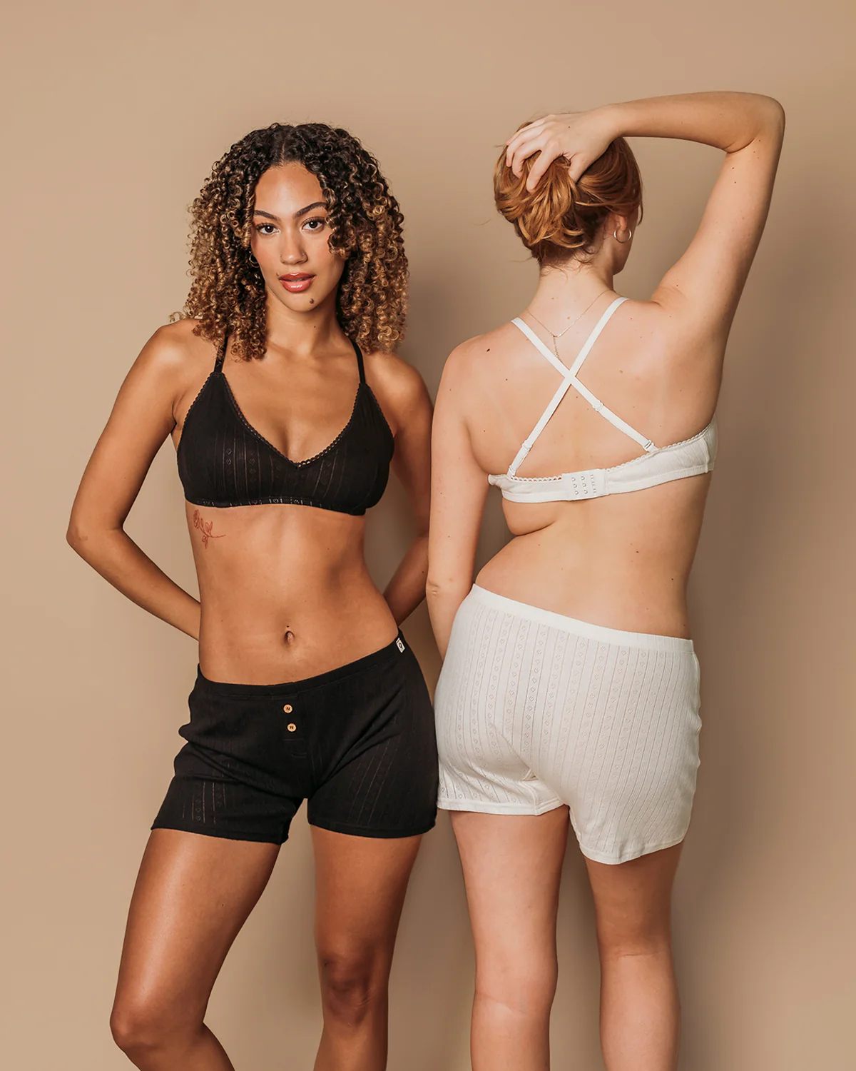 Women's Pointelle Bra - 100% Organic Cotton - Image 16