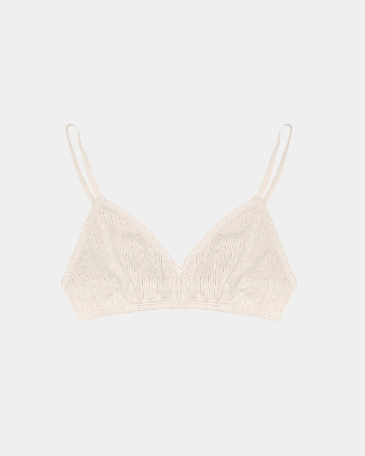 Women's Pointelle Bra - 100% Organic Cotton - Image 24