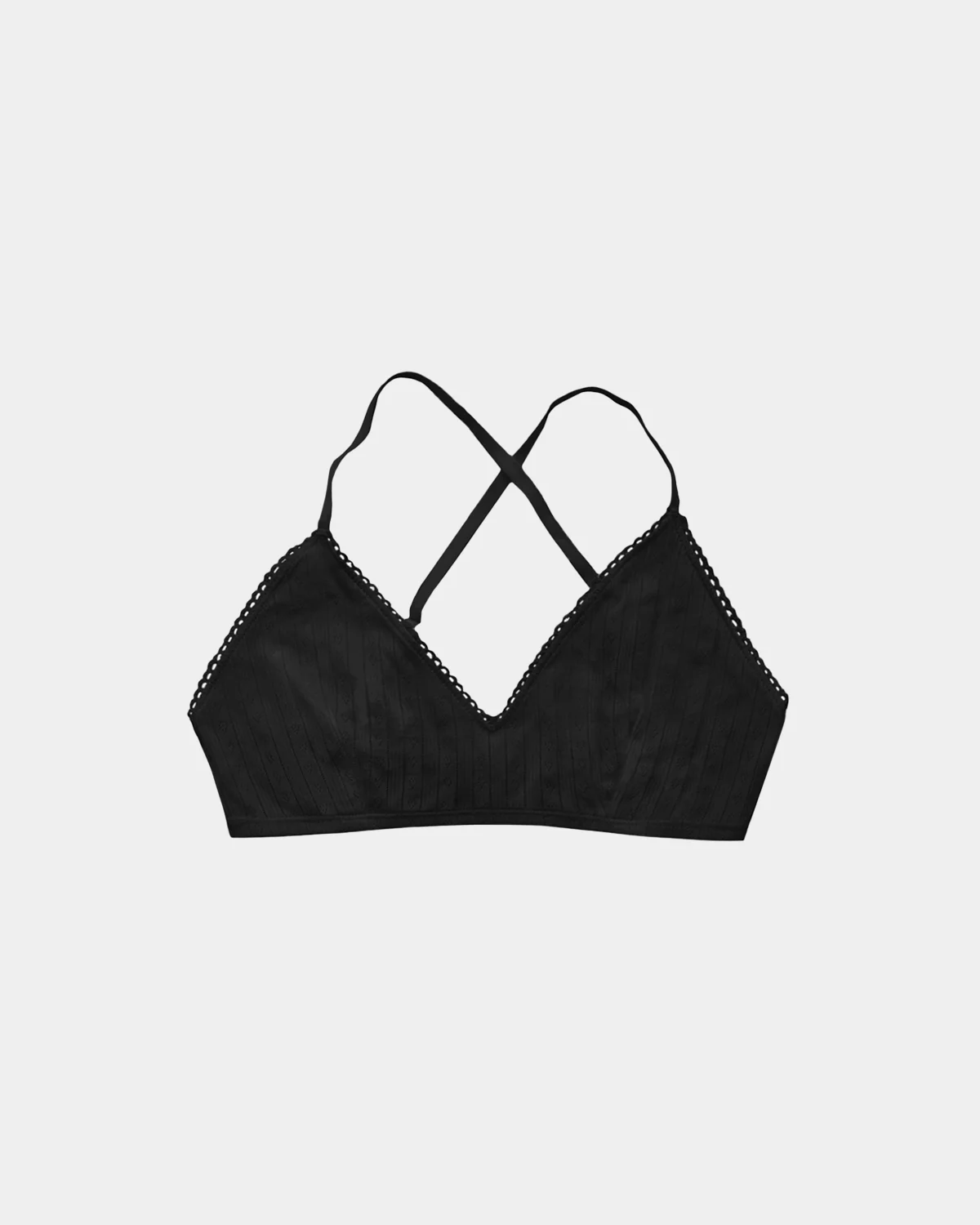 Women's Pointelle Bra - 100% Organic Cotton - Image 27
