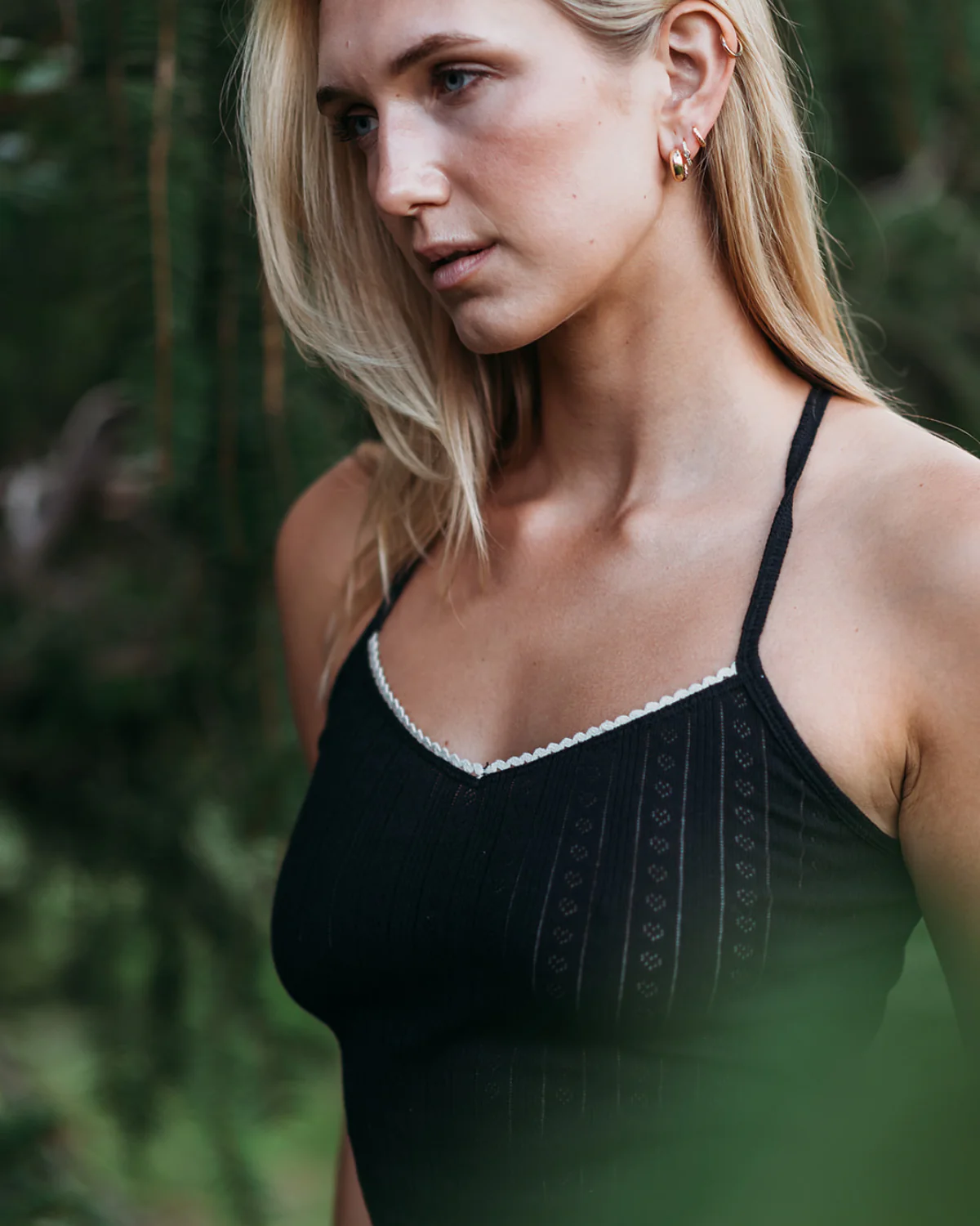 Women's Pointelle Tank Top - 100% Organic Cotton - Image 12